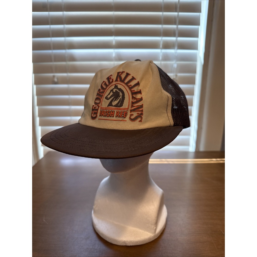 Vintage George Killians Irish Red Hat Mesh Snapback K Promotions Made In USA